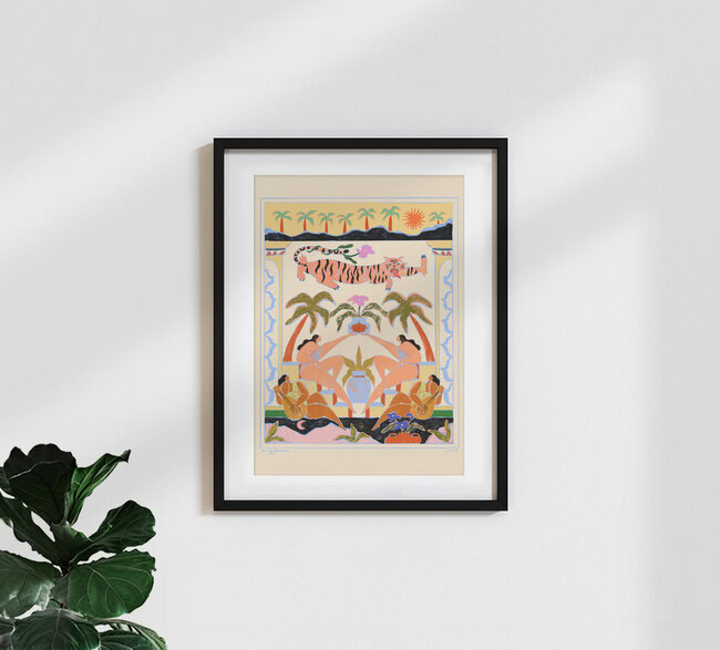Wandbild 'Tropical Serenade' – Kunst von Arty Guava als Poster oder Acrylglasbild