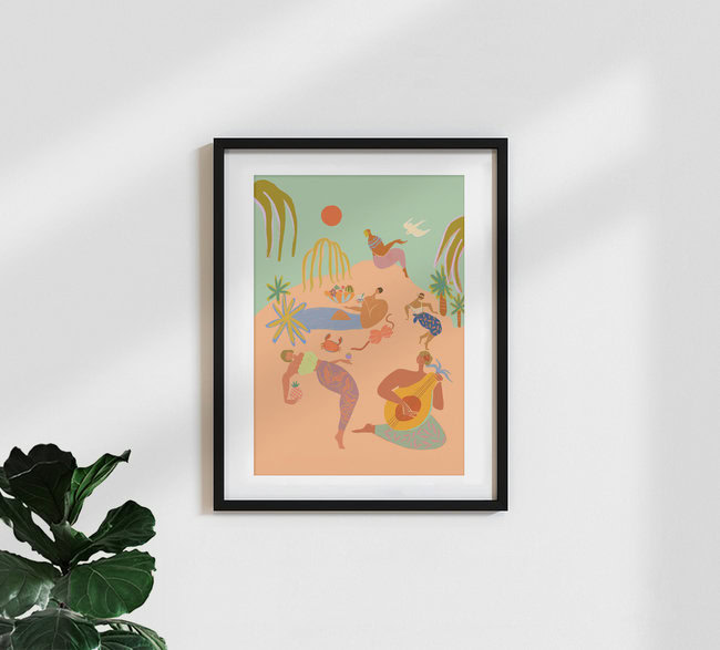 Wandbild 'Vacation' – Kunst von Arty Guava als Poster oder Acrylglasbild