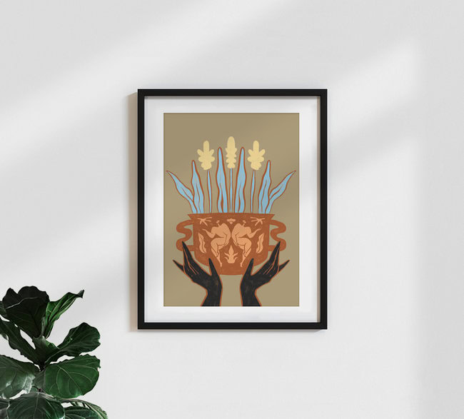 Wandbild 'Vase Growth' – Kunst von Arty Guava als Poster oder Acrylglasbild