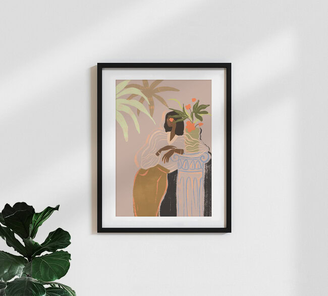 Wandbild 'Waiting' – Kunst von Arty Guava als Poster oder Acrylglasbild