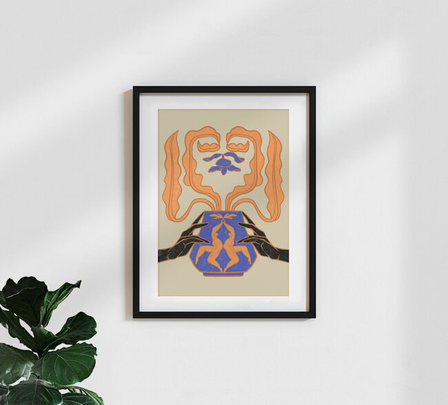 Wandbild 'Vase New Beginnings' – Kunst von Arty Guava als Poster oder Acrylglasbild