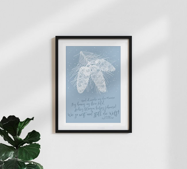 Wandbild 'Weihnachten #2' – Kunst von Un-typisch Verena Selbach als Poster oder Acrylglasbild