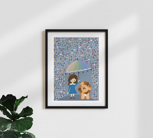 Wandbild 'Freundschaft' – Kunst von Sabrina Ziegenhorn als Poster oder Acrylglasbild