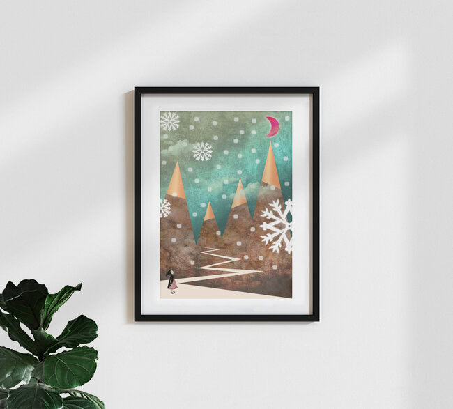 Wandbild 'wohin?' – Kunst von Sabrina Ziegenhorn als Poster oder Acrylglasbild