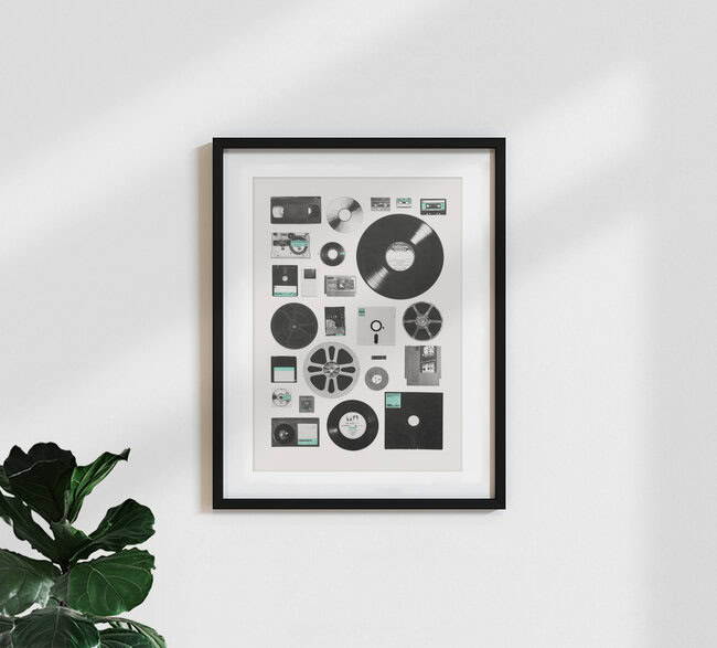 Wandbild 'Data' – Kunst von Florent Bodart als Poster oder Acrylglasbild