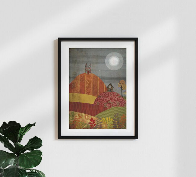 Wandbild 'Autumn Village' – Kunst von Katherine Blower als Poster oder Acrylglasbild
