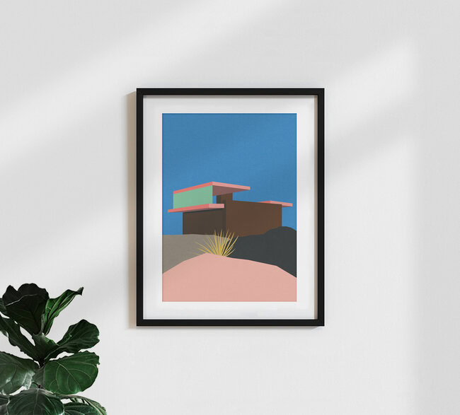 'Kaufmann Desert House Palm Springs' – Wall Art by Rosi Feist as Poster or Acrylic Glass Print