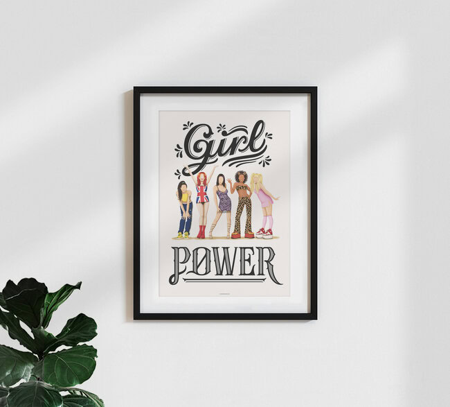 Wandbild 'Girl Power' – Kunst von Draw Me A Song - Reviews als Poster oder Acrylglasbild