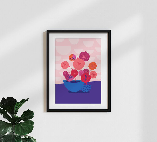 'Pilea' – Wall Art by Pia Kolle as Poster or Acrylic Glass Print