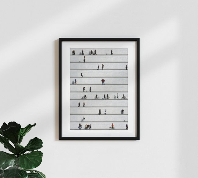 Wall People Detail 19, Deutschland – Fotokunst von Eka Sharashidze als Poster oder Acrylglasbild
