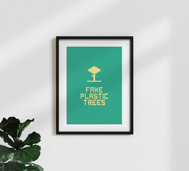 Wandbild 'Fake Plastic Trees' – Kunst von Rahma Projekt als Poster oder Acrylglasbild