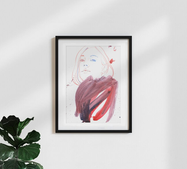 Wandbild 'Portrait' – Kunst von Sabine Israel als Poster oder Acrylglasbild