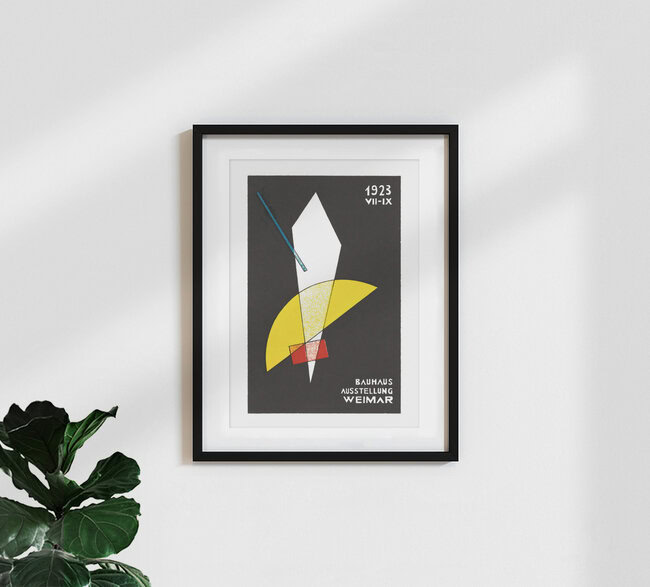 'Bauhaus Exhibition Poster 1923 (white)' – Wall Art by Bauhaus Collection as Poster or Acrylic Glass Print