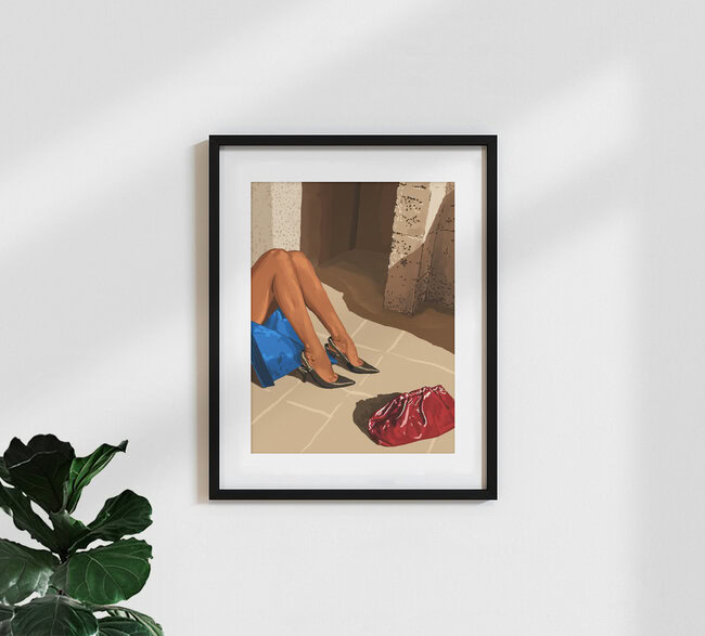 'Introspection' – Wall Art by Uma Gokhale as Poster or Acrylic Glass Print