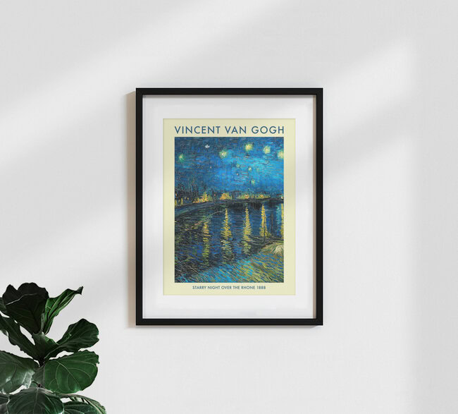 Wandbild 'Sternennacht über der Rhone (Vincent van Gogh)' – Kunst von Art Classics als Poster oder Acrylglasbild