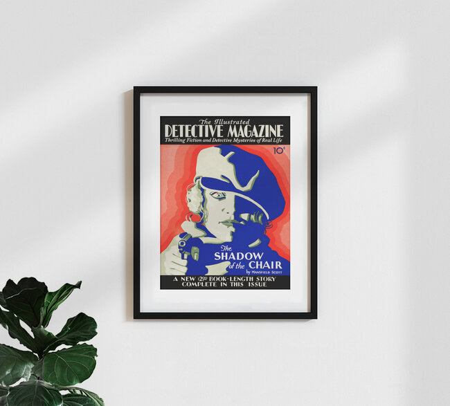 Wandbild 'Detective Magazine' – Kunst von Vintage Collection als Poster oder Acrylglasbild