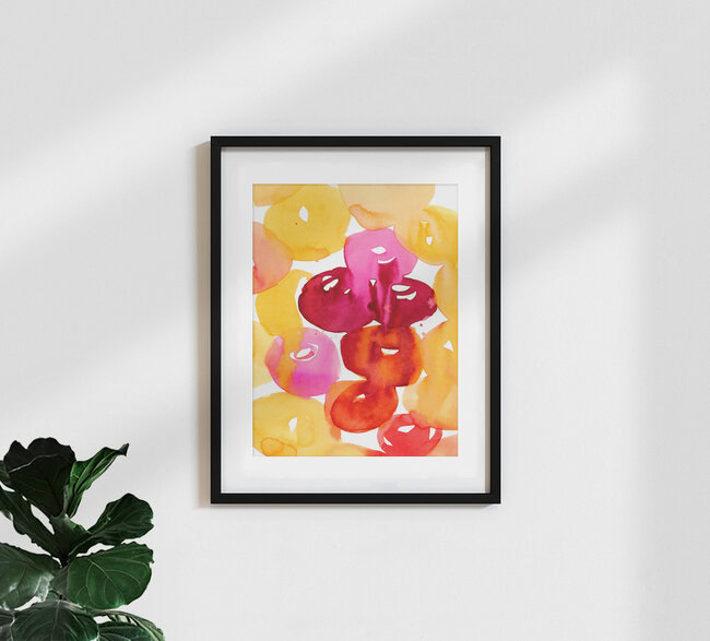Wandbild 'Ranunkeln' – Kunst von Ekaterina Koroleva als Poster oder Acrylglasbild