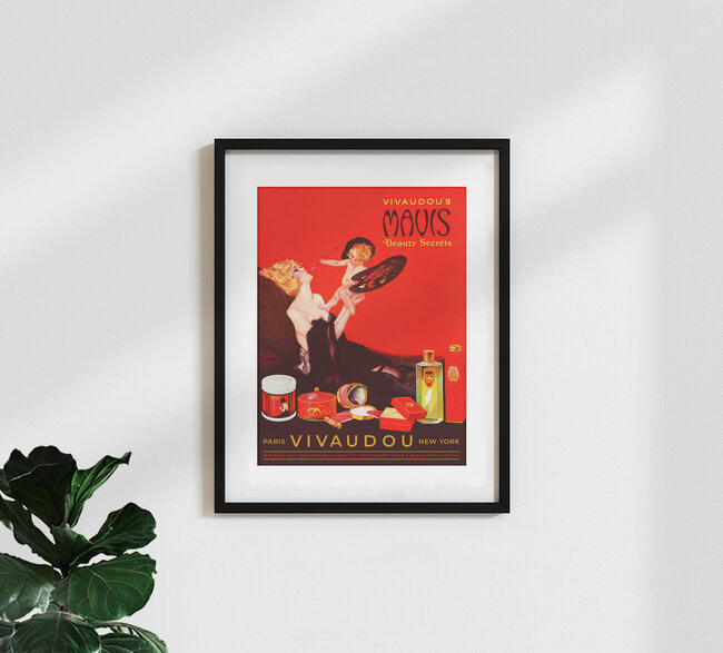 'Vivaudous' Mavis Beauty Secrets' – Wall Art by Vintage Collection as Poster or Acrylic Glass Print