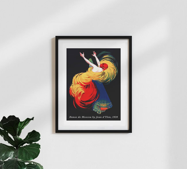 Wandbild 'Jean d'Ylen: Danse de Moscou' – Kunst von Art Classics als Poster oder Acrylglasbild