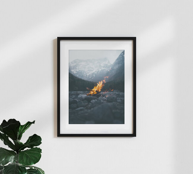 Campfire in Slovenia., Slovenia – wall art by Philipp Heigel as Poster or Acrylic Glass Print