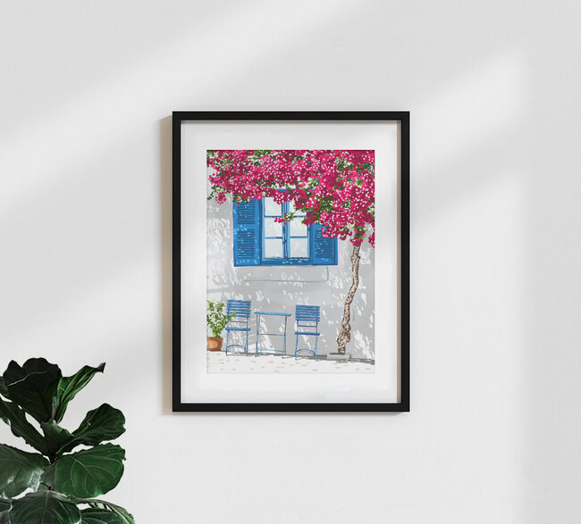 'Party of Two' – Wall Art by Uma Gokhale as Poster or Acrylic Glass Print