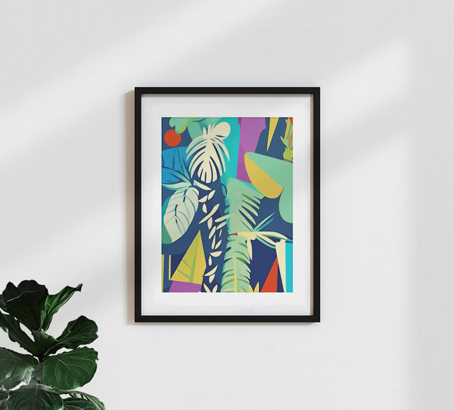 'Tropical Wilderness' – Wall Art by Uma Gokhale as Poster or Acrylic Glass Print