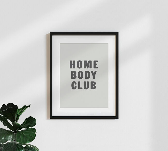 'Home Body Club' – Wall Art by Frankie Kerr-Dineen as Poster or Acrylic Glass Print