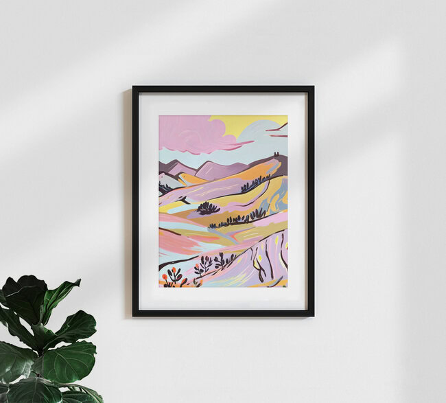 Wandbild 'Delicious Landscape' – Kunst von Uma Gokhale als Poster oder Acrylglasbild