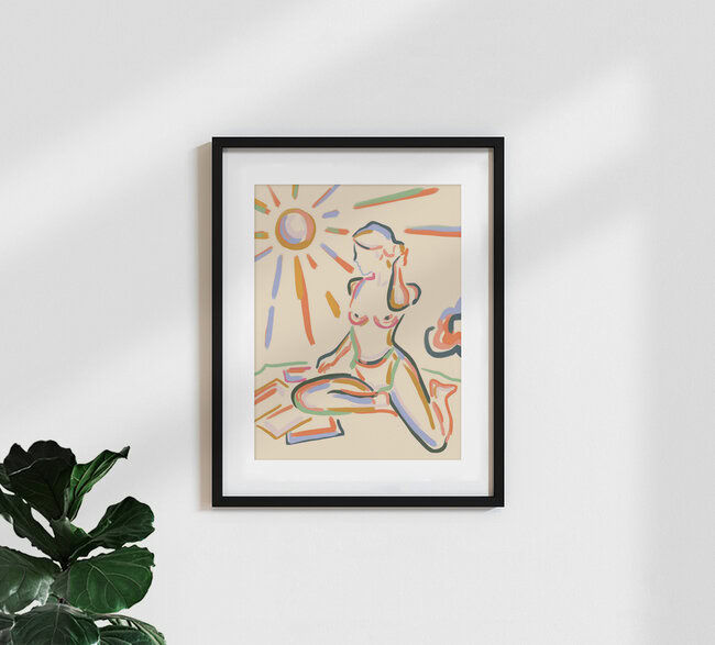 Wandbild 'Self Love' – Kunst von Uma Gokhale als Poster oder Acrylglasbild