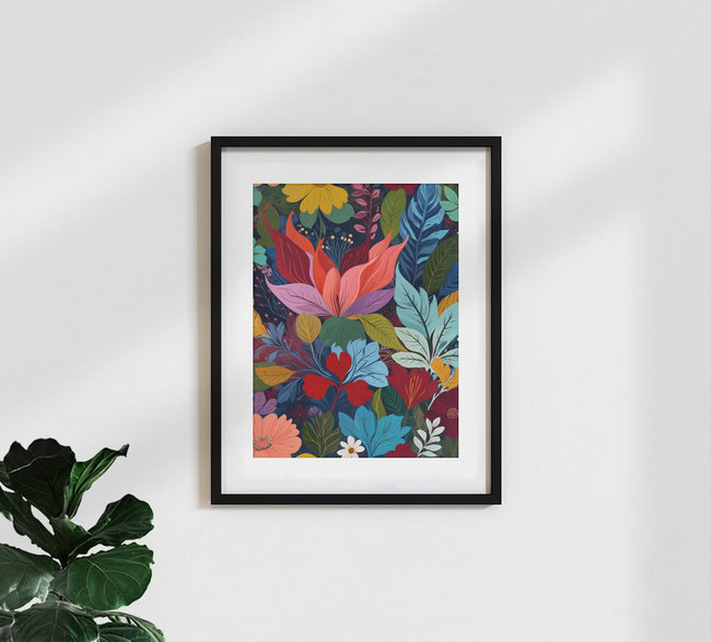 Wandbild 'Intertwined' – Kunst von Uma Gokhale als Poster oder Acrylglasbild