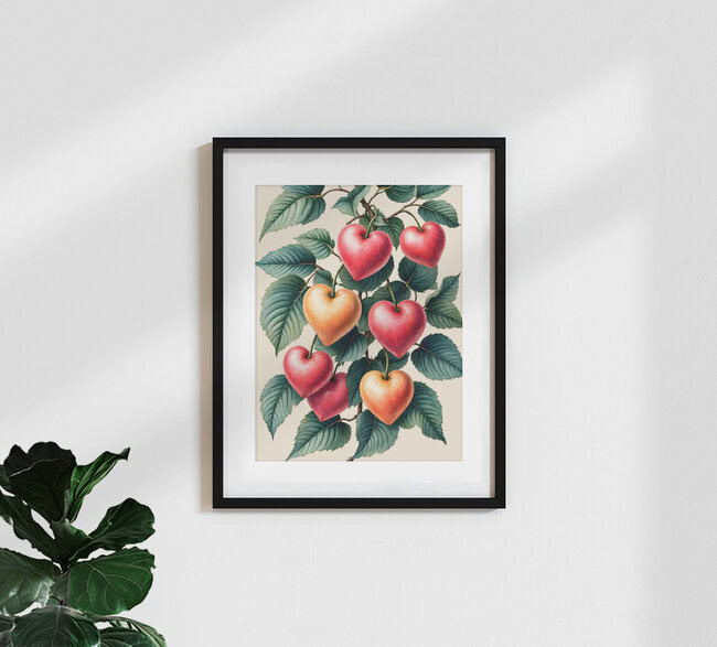 Wandbild 'Love Grows' – Kunst von Uma Gokhale als Poster oder Acrylglasbild