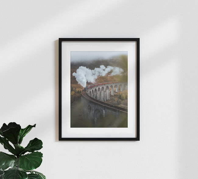 Glenfinnan Viaduct, Schottland, Großbritannien – Fotokunst von Reiner Hofer als Poster oder Acrylglasbild