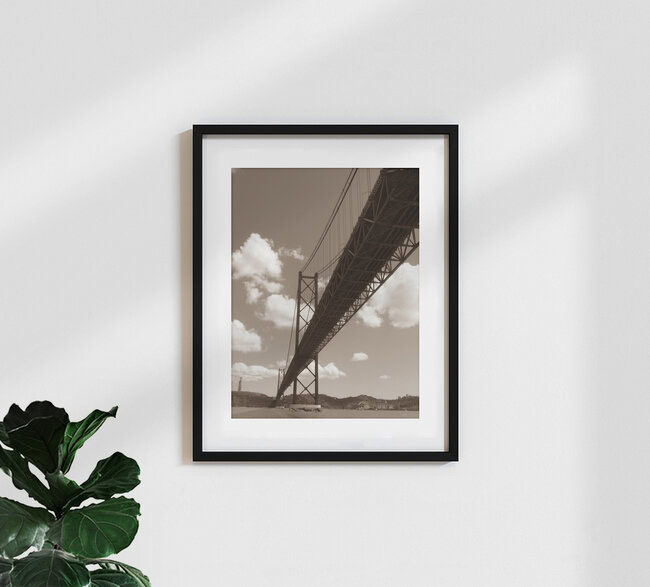 Under the Bridge, Portugal – wall art by Uwe Gassauer as Poster or Acrylic Glass Print