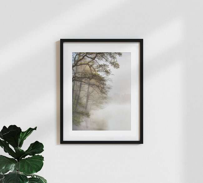 Morgens am See, Deutschland – Fotokunst von Jake Playmo als Poster oder Acrylglasbild