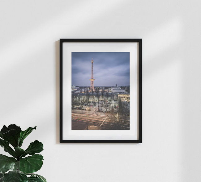 Messegelände Funkturm Berlin, Deutschland – Fotokunst von Ronny Behnert als Poster oder Acrylglasbild