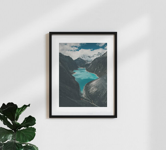 Laguna Paron from a Condor's point of view, Peru – wall art by Ueli Frischknecht as Poster or Acrylic Glass Print
