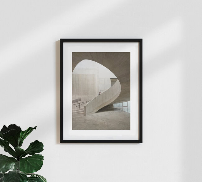 Concrete Staircase, United Kingdom – wall art by Oliver Matziol as Poster or Acrylic Glass Print