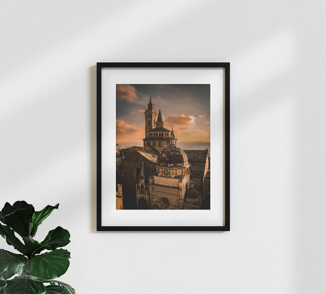 Bergamo Alta, Italy – wall art by Vincenzo Romano as Poster or Acrylic Glass Print