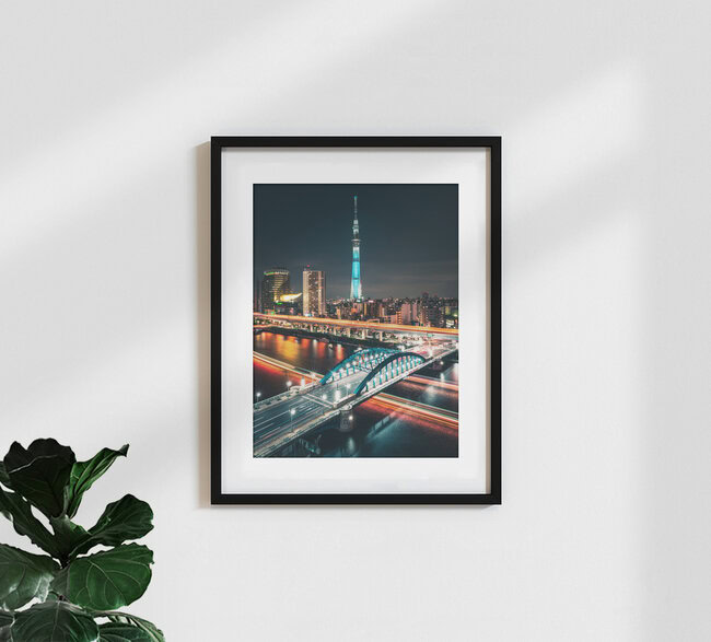 Tokyo Skytree, Japan – Fotokunst von Dimitri Luft als Poster oder Acrylglasbild