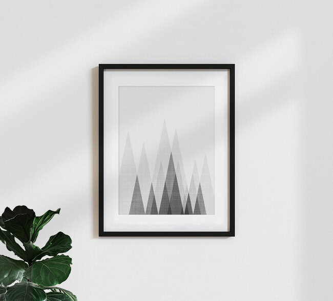 'Triangles Art' – Wall Art by Vivid Atelier as Poster or Acrylic Glass Print