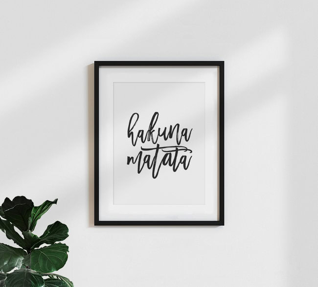 Wandbild 'Hakuna Matata No2' – Kunst von Vivid Atelier als Poster oder Acrylglasbild