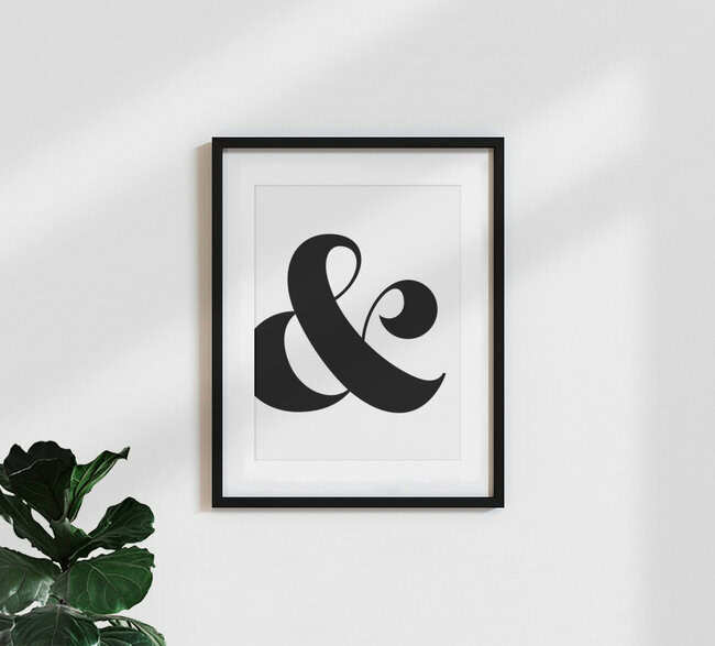 Wandbild 'Ampersand' – Kunst von Vivid Atelier als Poster oder Acrylglasbild