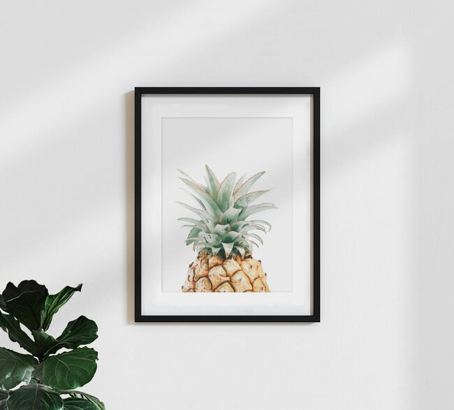 Watercolor Pineapple, United Kingdom – wall art by Vivid Atelier as Poster or Acrylic Glass Print