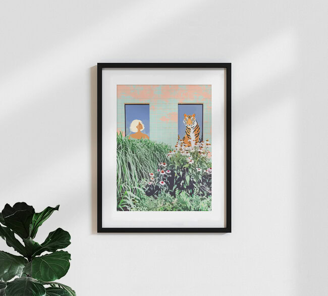 'Love Thy Neighbor' – Wall Art by Uma Gokhale as Poster or Acrylic Glass Print
