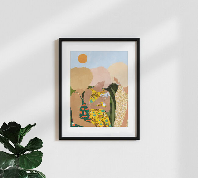 Wandbild 'Nature Lovers' – Kunst von Uma Gokhale als Poster oder Acrylglasbild