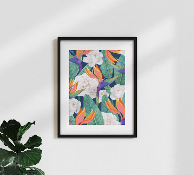Wandbild 'Just Another Day in Paradise' – Kunst von Uma Gokhale als Poster oder Acrylglasbild