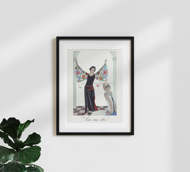 'Voici mes ailes! by George Barbier' – Wall Art by Art Classics as Poster or Acrylic Glass Print