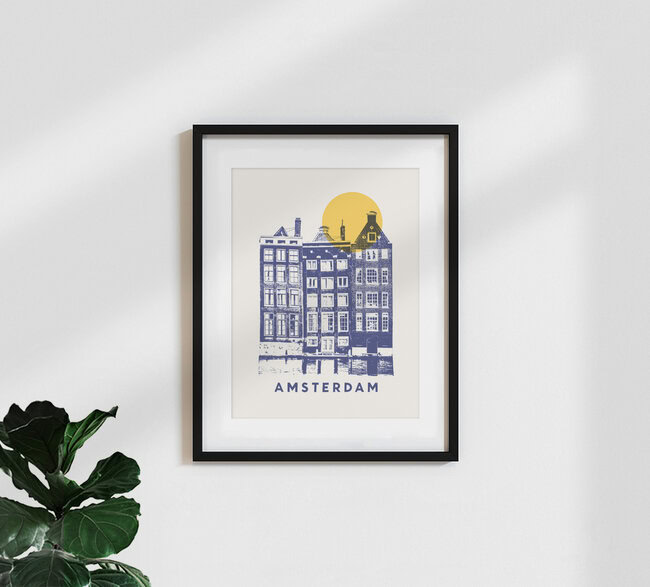 Wandbild 'Amsterdam' – Kunst von Florent Bodart als Poster oder Acrylglasbild