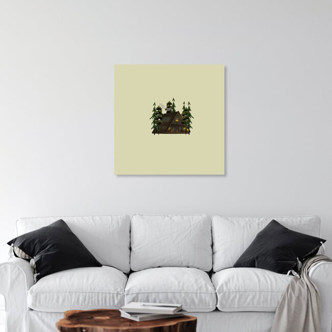 Wandbild 'Autumn cabin' – Kunst von Martina Kandarasheva als Poster oder Acrylglasbild