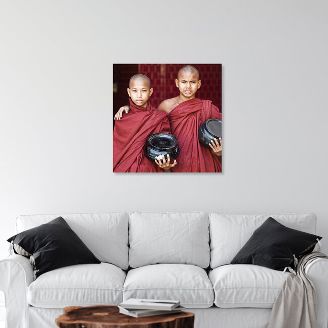 Monks, Myanmar – Fotokunst von Manfred Koppensteiner als Poster oder Acrylglasbild